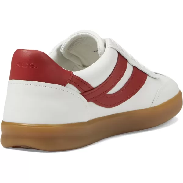 Vince Mens OasisM SneakersChalk WhiteRuby Red Leather