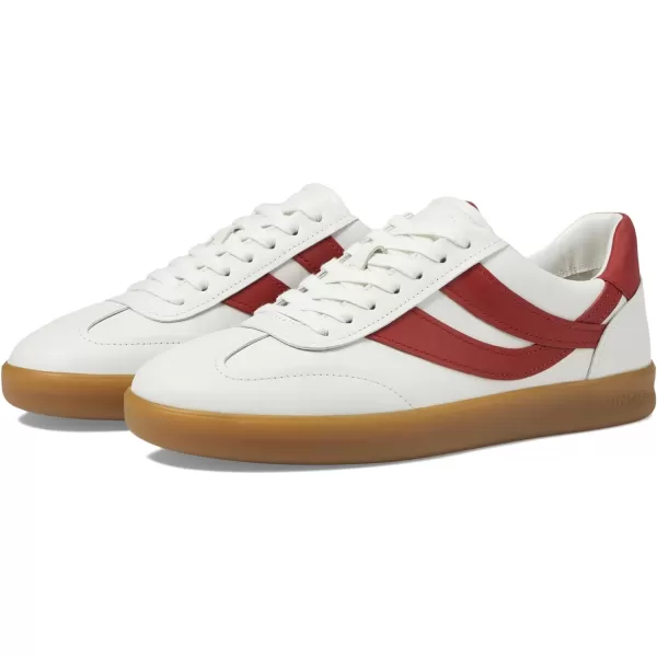 Vince Mens OasisM SneakersChalk WhiteRuby Red Leather