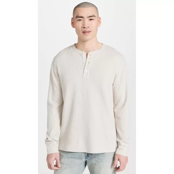 Vince Mens Sun Faded Thermal HenleyPumice Rock