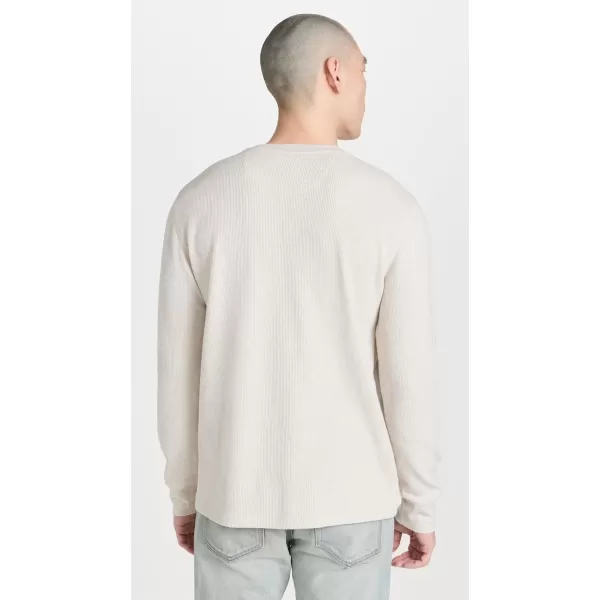 Vince Mens Sun Faded Thermal HenleyPumice Rock