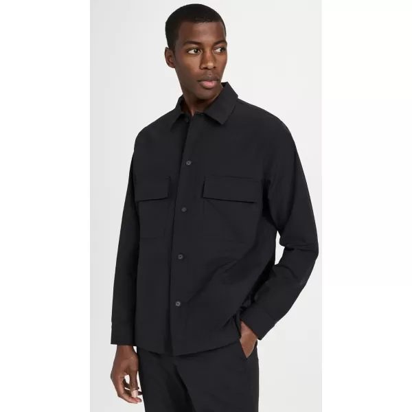 Vince Mens Tech Dobby Shirt JacketBlack