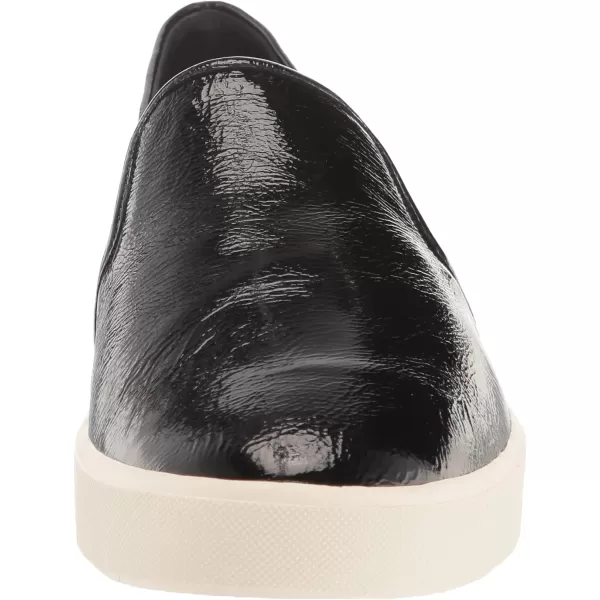 Vince Womens Blair Slip On SneakersBlack Crinkle Patent