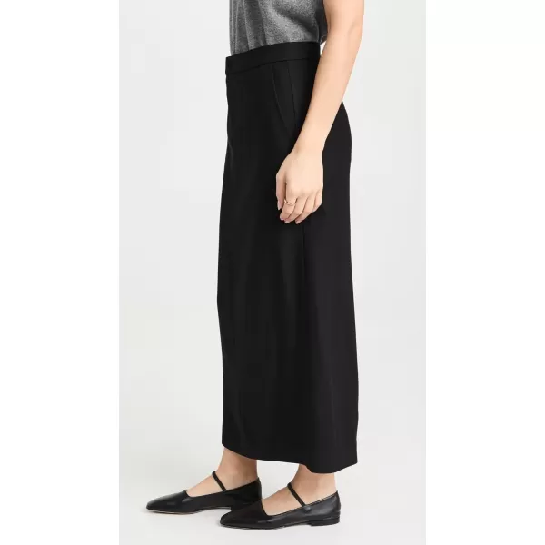 Vince Womens Brushed Flannel Maxi SkirtBlack