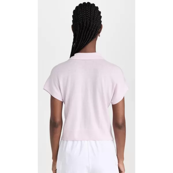 Vince Womens Cap Sleeve PoloPeony