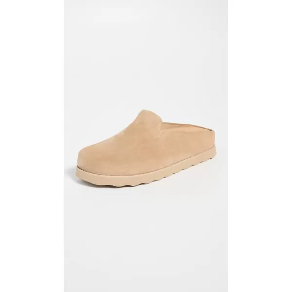 Vince Womens Carmel Clog Slip on ShoesDune Beige Suede