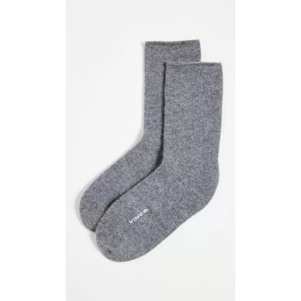 Vince Womens Cashmere Jersey Short SocksHeather Grey