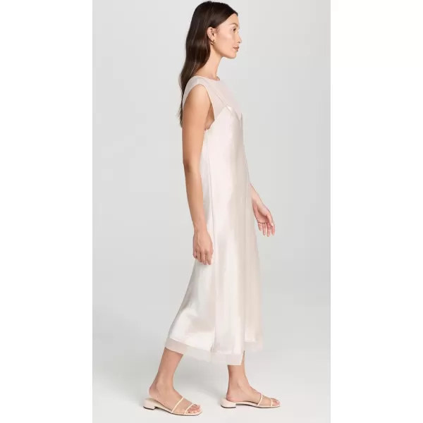 Vince Womens Chiffon Layered Slip DressChampagne