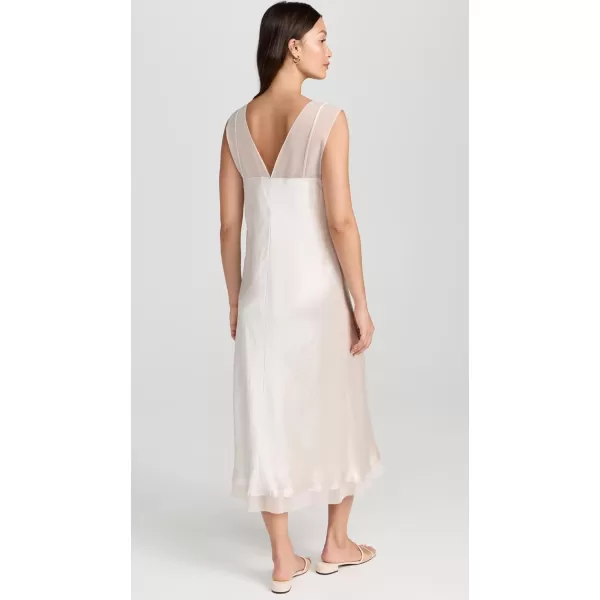 Vince Womens Chiffon Layered Slip DressChampagne