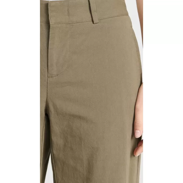 Vince Womens Cotton Wide Leg PantsArtichoke