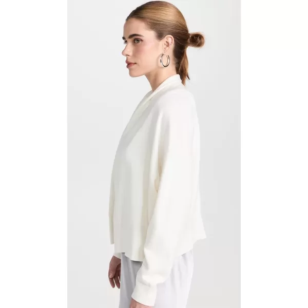 Vince Womens Drape Front CardiganOffwhite