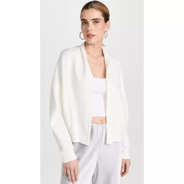 Vince Womens Drape Front CardiganOffwhite