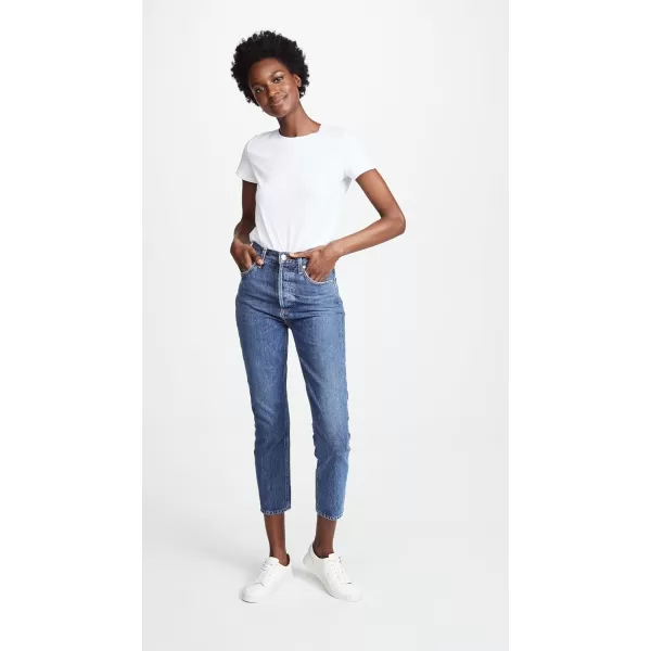 Vince Womens Essential CrewOptic White