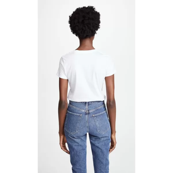 Vince Womens Essential CrewOptic White