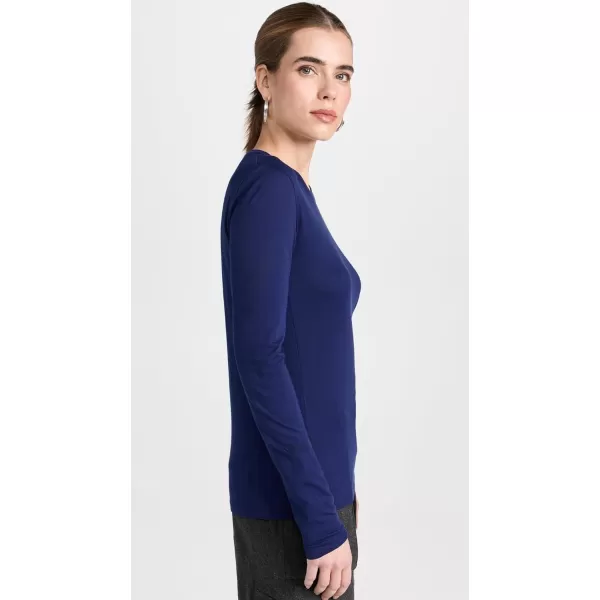 Vince Womens Essential Long Sleeve CrewCaspian