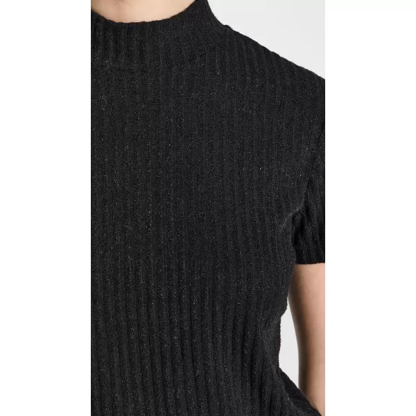 Vince Womens Mock Neck TopBlack