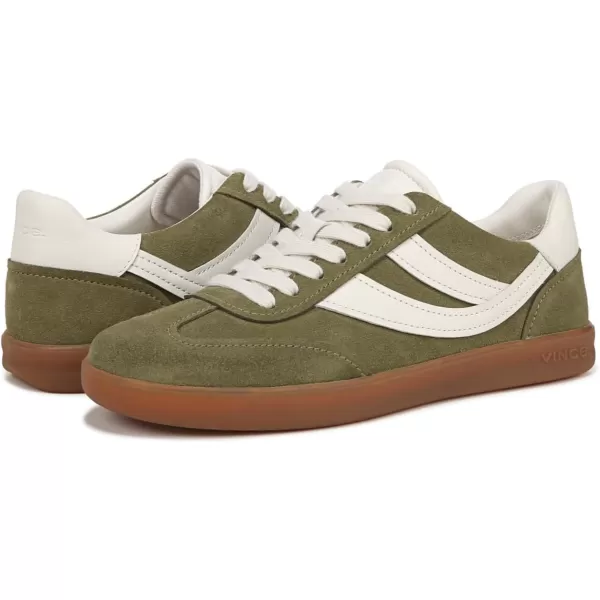 Vince Womens Oasisw Lace Up Fashion SneakerFern Green Suede