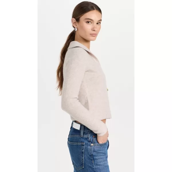 Vince Womens Polo Button Cashmere CardiganMarble