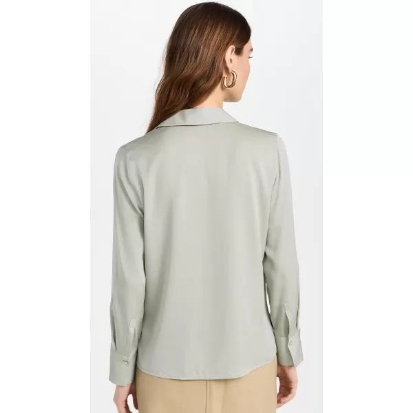 Vince Womens Pullover PoloSilver Sage