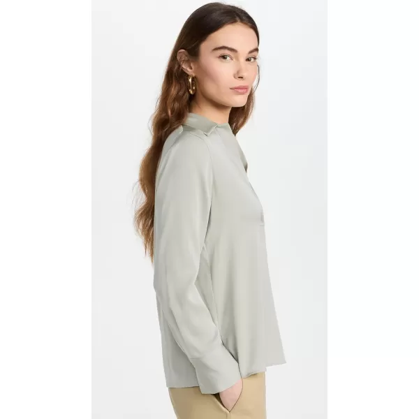 Vince Womens Pullover PoloSilver Sage