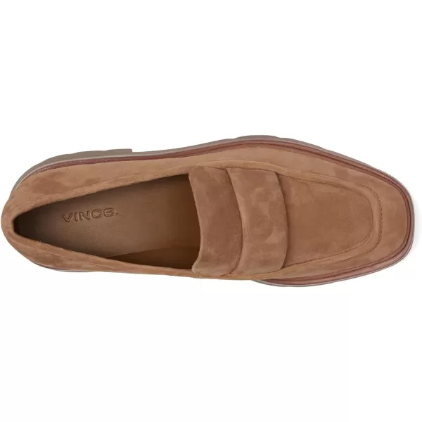 Vince Womens Robin Slip on LoaferLight Fawn Brown Suede