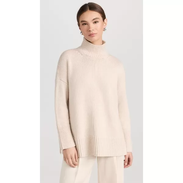 Vince Womens Trapeze Turtleneck SweaterH Latte