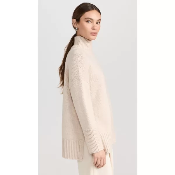 Vince Womens Trapeze Turtleneck SweaterH Latte