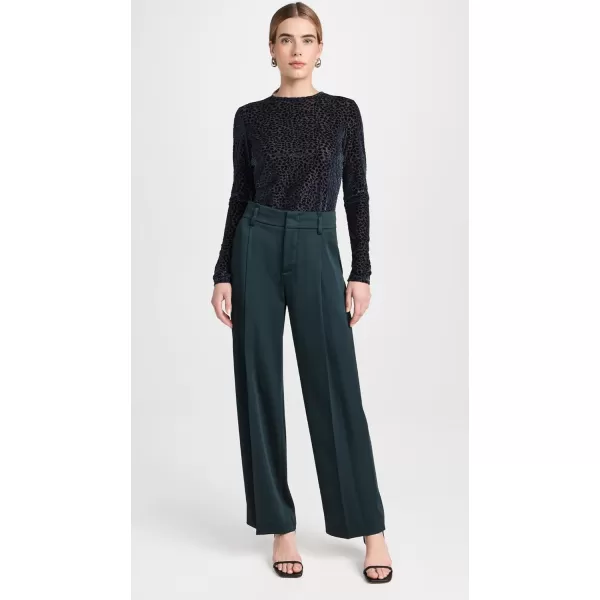 Vince Womens Velour Burnout TopObsidian