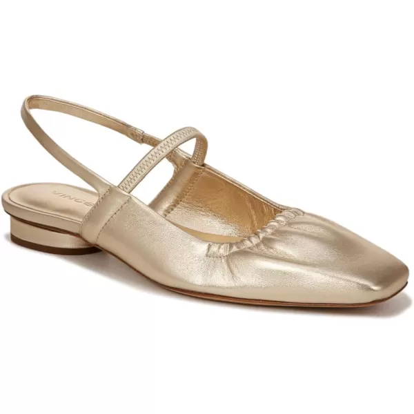 Vince Womens Venice FlatsChampagne Leather