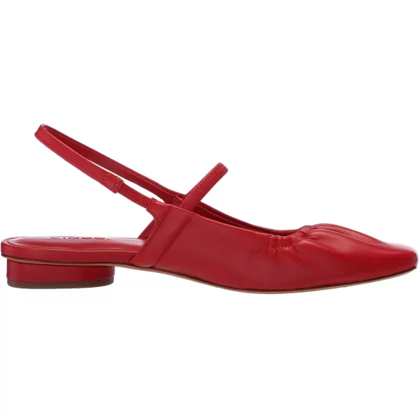 Vince Womens Venice FlatsCrimson Red Leather