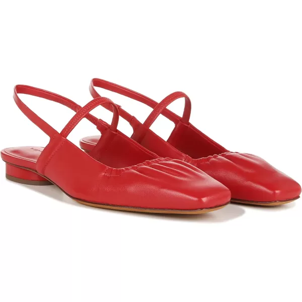 Vince Womens Venice FlatsCrimson Red Leather