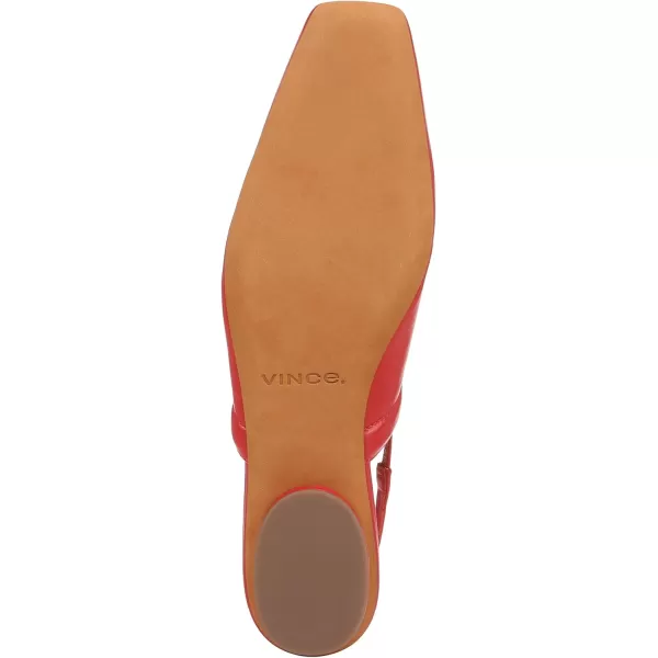 Vince Womens Venice FlatsCrimson Red Leather