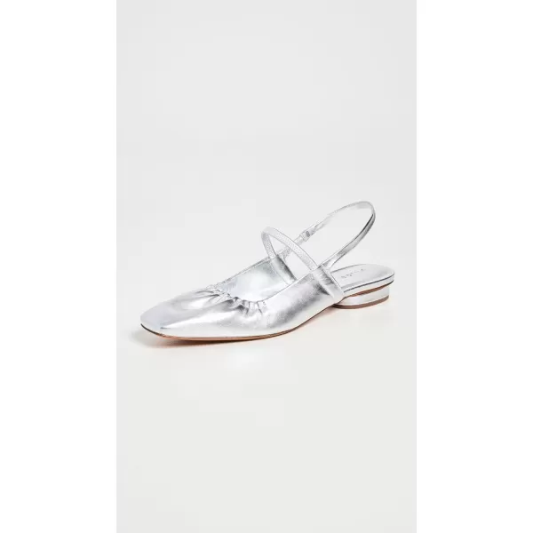 Vince Womens Venice FlatsWarm Silver