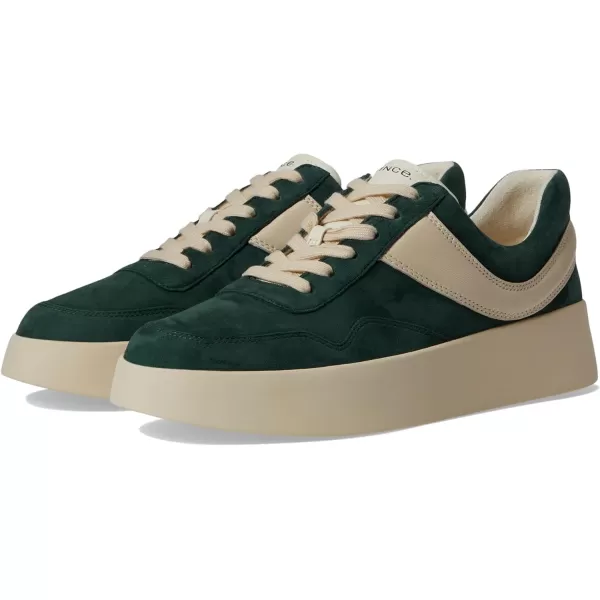 Vince Womens Warren Court Lace Up SneakerEvergreen Suede