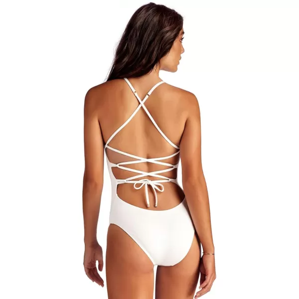 Vitamin A Womens Midori Bikini BottomsWhite Symmetry Mesh