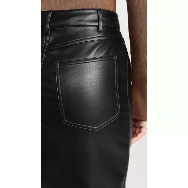 WAYF Womens 5 Pocket Midi SkirtBlack