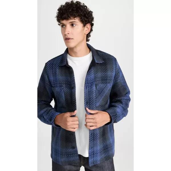 Wax London Mens Whiting OvershirtNavyBlue