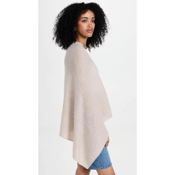 White  Warren Womens Cashmere Angled TopperSandwisp Heather