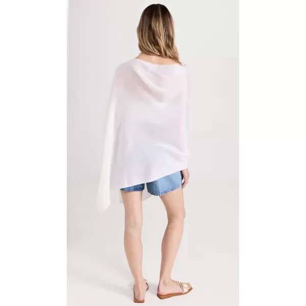 White  Warren Womens Cashmere Angled TopperSoft White