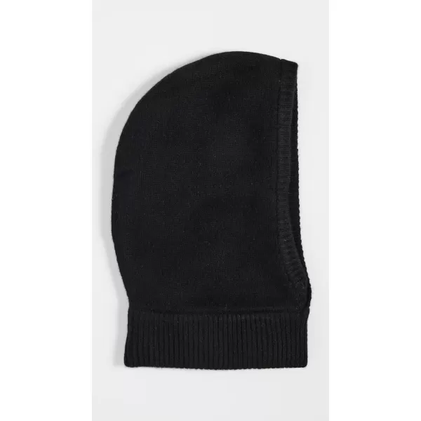 White  Warren Womens Cashmere Balaclava HoodBlack