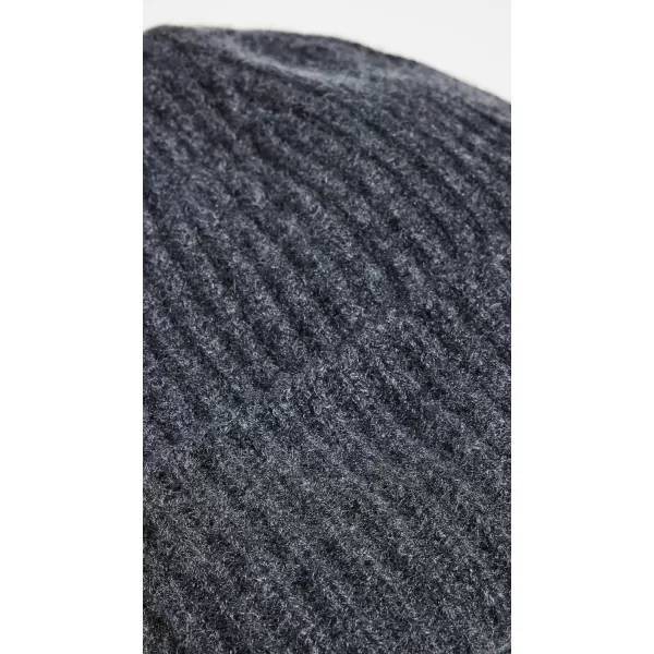 White  Warren Womens Cashmere Luxe Ribbed BeanieCharcoal Heather