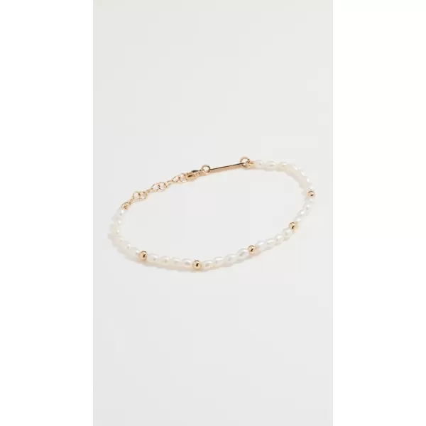 Womens 14k Gold Pearl Bead Braceletgold