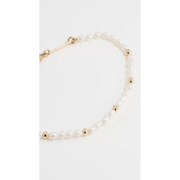 Womens 14k Gold Pearl Bead Braceletgold