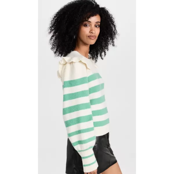 Womens Camryn Alpaca SweaterCreme Green Breton