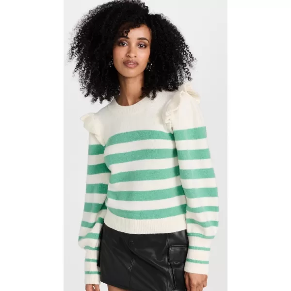 Womens Camryn Alpaca SweaterCreme Green Breton