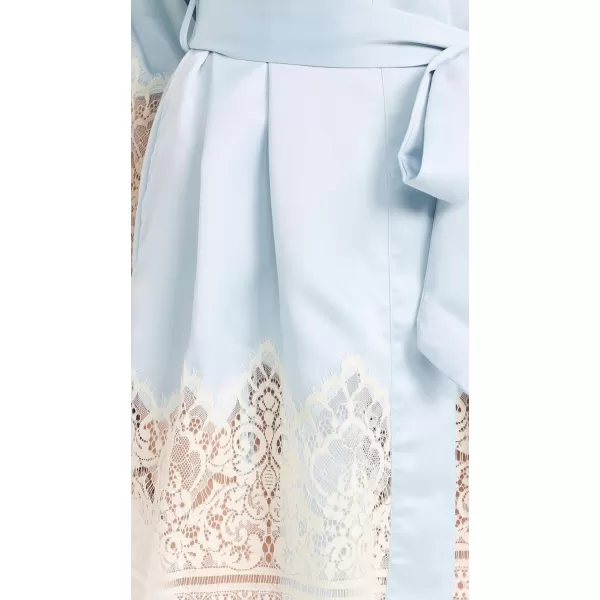 Womens Genevive Kimono with LaceBlue