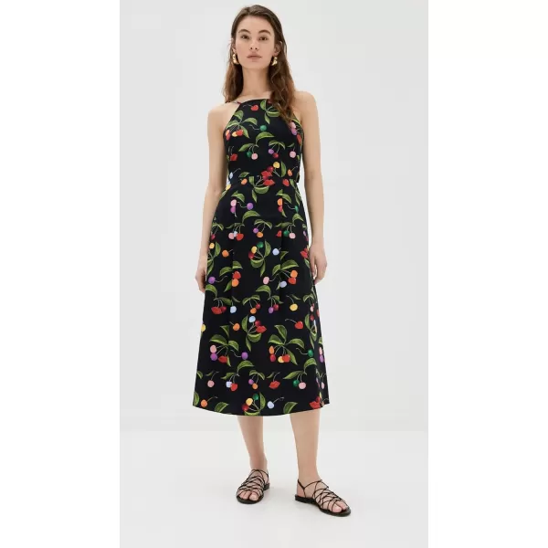 Womens Goreti Cotton DressCherry  Black