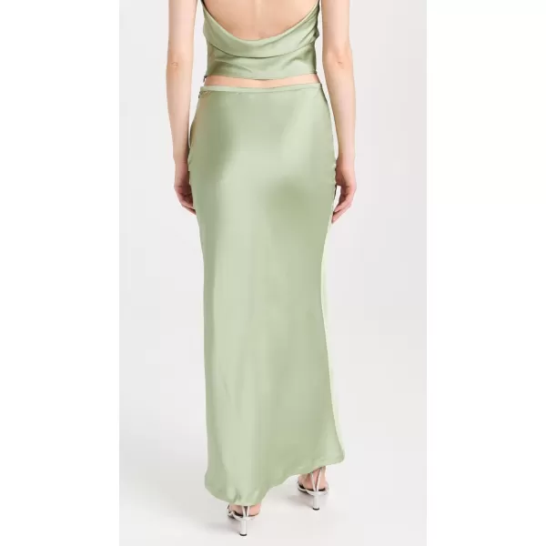 Womens Hudson Satin Maxi SkirtSage