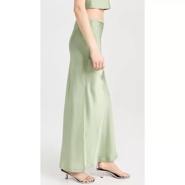 Womens Hudson Satin Maxi SkirtSage