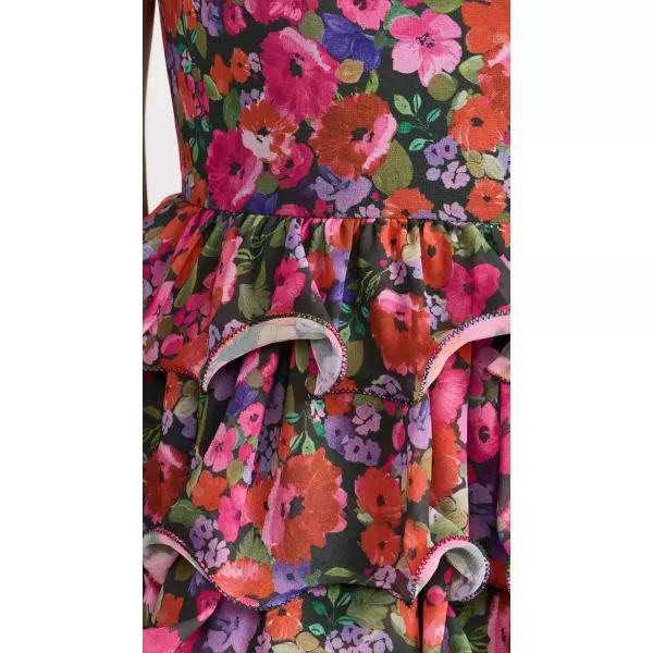 Womens Malti One Shoulder Mini DressVintage Flowers