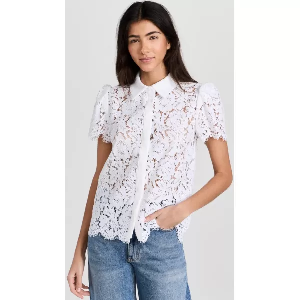 Womens Murphy Lace ShirtWhite